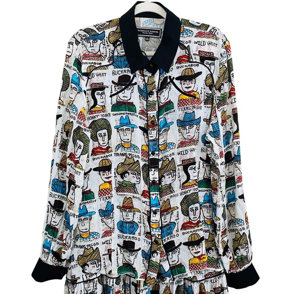 Double D Ranch RARE Cowpoke U Collaboration 2 PC Western Cowboy Skirt Set Sz XL - Picture 6 of 16